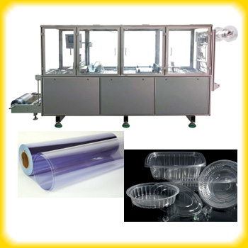 Лёгкий термоформовочный автомат для производства пластиковых изделий из полимерного полотна