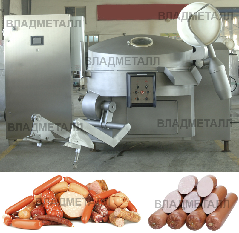Высокоскоростной промышленный вакуумный куттер для мяса